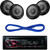 Pioneer DEH-X2800UI Single Din In Dash CD Player Receiver with USB, AUX, Mixtrax, Remote Control, Kenwood KFC-1665S 6 1/2" Sport Series 2-Way Flush Mount Coaxial Car Speakers, 14 Gauge 50 Foot Speaker Wire
