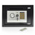 SereneLife Drop Box Safe Front Load Cash Vault Drop lock and Safe For Jewlery Cash documents with Mechanical Override, Includes Keys 13.8 x 9.8 x 9.8 inches (SLSFE342)