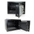 SereneLife Drop Box Safe Front Load Cash Vault Drop lock and Safe For Jewlery Cash documents with Mechanical Override, Includes Keys 13.8 x 9.8 x 9.8 inches (SLSFE342)