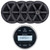 Enrock EM856 Marine Bluetooth USB/AUX AM/FM Radio Weather-Resistant Gauge Style Digital Media Receiver w/Wireless Audio Steaming, 4x JVC CS-MS620 6.5" 100 Watts Max Power 2-Way Boat Speakers