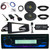 JVC KD-T92MBS Single DIN Marine Bluetooth USB AUX AM/FM Radio CD Player Receiver, Install Kit, JBL 4-Channel Amplifier w/Kit, 2x Kicker 6.5" 300W Speakers w/Adapters, Handlebar Controls (Harley 98-13)