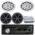 Pyle PLCDBT95 Single DIN Marine Bluetooth USB/AUX MP3/CD Player AM/FM Radio In-Dash Stereo Receiver, 2x 6x9" 260W Max Full-Range White Speakers, 2x 6.5" 100W Max 2-Way Speakers, 4 Channel Amplifier
