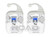 2 X New Pyle PSR6 Hanging Waterproof AM/FM Radio LCD Shower Digital Clock-White
