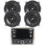 Infinity PRV-315.2 Marine Gauge Hole Mount USB Bluetooth AM/FM/WB Radio Receiver, Infinity Primus PR5012IS 5.25" 120 Watt Peak Power 2-Way Multi-Element Speakers (QTY 4)