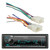 Kenwood KMMBT328U Single DIN Bluetooth In-Dash Digital Media Car Stereo Receiver Bundle Combo with Toyota 87-UP Metra 70-1761 Radio Wiring Harness