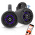 Pyle PLMRLEWB47BB 4" 300W Bluetooth Waterproof Marine Wakeboard LED Tower Speakers (Pair, Black)