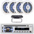 Pyle PLCD43MRB Single DIN Marine Bluetooth USB/AUX MP3 Player AM/FM Radio In-Dash Stereo Head Unit Receiver w/White Cover, 4x 5.25" 180W Max Power 2-Way Waterproof Low Profile Slim Style Speakers