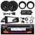 JVC KD-T92MBS Single DIN Marine Bluetooth USB AUX AM/FM CD Player Receiver, 2x JBL 6.5" 225W Peak Speakers w/Adapter, 4-Channel Amplifier w/Kit, Dash Kit, Handlebar Controls (Harley 1998-2013)