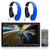2 Blue Wireless Headphones, Pyle 7"Double Din iPod CD USB DVD AM FM Car Receiver