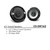 2x JVC CS-DR162 drvn DR Series 6.5" 300W Max Power 2-Way Coaxial Car Speakers