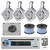 4 2Way 6.5" WakeBoard Speakers/Wires, USB CD AUX SD AM FM Radio, 1600W Amplifier
