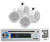 White Marine 6.5" Wakeboard 2Way Speakers, Pyle USB SD CD AUX AM FM Mp3 Receiver