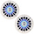 One Pair (QTY 2) Of Enrock EMLED265W 6.5" 180 Watt Peak Power 2-Way Boat Blue LED White Speakers