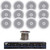 Pyle 6.5" 250W In-Ceiling Speaker System,Speaker Wire,6-Channel Speaker Selector