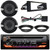 JVC KD-T925BTS Single DIN Bluetooth CD Player USB AUX Stereo Amazon Alexa LED Illumination Car Audio Receiver Bundle with 2x JVC 6.5" Speakers w/ Adapters, Harley Install FLHX Adapter Dash Kit FLHT