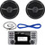 Clarion CMD8 1.8-Inch Marine CD-USB-MP3 Receiver, Rockford Fosgate RM0652B 6.5" Inch Marine Boat Yacht Full Range Audio Speakers, Black Pair, 14 Gauge 50 Foot Marine Speaker Wire , EKMR1 Enrock Marine Wire Antenna (Black)