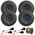 4x JBL STAGE3 68 6.5" 560 Watt Max Power Coaxial Car Audio Speakers With Grilles, 50 Feet 16 Gauge Speaker Wire, 2x Speaker Harness for Select Ford Vehicles