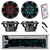 Kenwood KMR-D768BT Marine Boat Yacht Outdoor CD MP3 USB AUX Bluetooth AM/FM Radio Receiver, Kicker 41KM84LCW 8" KM Series Coaxial Marine Speakers w/ LED Lights, Kicker 41KMLC LED Remote Controller