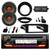 JVC KD-T92MBS Single DIN Marine Bluetooth USB AUX CD Player Receiver, 2x JBL 6.5" 300 Watt Peak Power Speakers w/Adapter, 4-Channel Amplifier, Steering Wheel Control, Stereo Install Kit (Harley 98-13)