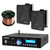 Bluetooth Pyle Home Stereo Receiver, Kicker 6.5"Box Speakers, 50 FT Speaker Wire (ESKIT21608)
