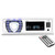 Pyle PLRMR23BTW Single DIN Marine Bluetooth USB/AUX MP3 Player AM/FM Radio In-Dash Stereo Receiver, 2x 6.5" 90W Max 2-Way Full Range White Speaker, 2x 3.5" 200W Max 3-Way Mini Box Speakers, Antenna
