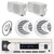 Pyle PLMRB29W2 Single DIN Marine Bluetooth USB/AUX MP3 Player AM/FM Radio Stereo Receiver, 2x 6.5" 150W Max Dual Cone Stereo Speakers, 2x 3.5'' 200W Max 3-Way White Mini Box Speakers, Radio Antenna