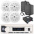 Pyle PLMRB29W2 Single DIN Marine Bluetooth USB/AUX MP3 Player AM/FM Radio Stereo Receiver, 4x 4'' 100W Max Dual Cone White Speakers, 2x 4" 30W Max Indoor/Outdoor Speakers, 4-Channel Amplifier, Antenna