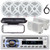 Pyle PLCD43MRB Single DIN Marine Bluetooth USB/AUX MP3 Player AM/FM Radio In-Dash Stereo Head Unit Receiver w/White Cover, 4x 6.5" 600W Max White Speakers, 2x 3.5" 200W Max Mini Box Speakers, Antenna