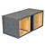 Q-Power 15DVSQ 15" Dual Vented Enclosure L-7 Square Holes (R-15DVSQ)