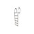 Dock Edge Fixed Eco - Weld Free Aluminum 5-Step Dock Ladder (R-59824)