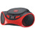 Sylvania SRCD1063BT-RED Bluetooth(R) Portable CD Radio Boom Box (Red) (R-CURCD1063BTRD)