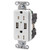 Hubbell USB15X2W 15AMP Outlet Dual USB Charging Ports White (R-HUBUSB15X2W)