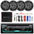 JVC CD USB Car Car Stereo,1000W 4CH Amplifier Set, 6.5" Full Range 3Way Speakers (R-KDR680S-2CS653-EAKIT8G-PX-1000.4)