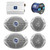 2x JBL 6x9" Speakers W/ 2x JBL 6.5" Speakers + JBL Amplifier + 50Ft 16g Wire (R-MS6510-MS9520-MA6004)