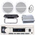 Pyle PLMRB29W2 Single DIN Marine Bluetooth USB/AUX MP3 Player AM/FM Radio Stereo Receiver w/White Cover, 2x 6.5" 90W Max Power 2-Way Full Range White Boat Speakers, 4 Channel Amplifier, Radio Antenna