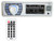 Pyle PLRMR23BTW Single DIN Marine Bluetooth USB/AUX MP3 Player AM/FM Radio In-Dash Stereo Receiver, 4x 6.5" 180W Max Power 2-Way High-Performance Charcoal Boat Speakers, Radio Antenna, Speaker Wire