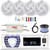 Pyle PLRMR23BTW Single DIN Marine Bluetooth USB/AUX MP3 Player AM/FM Radio In-Dash Stereo Receiver, 4x 6'' 240W Max Low Profile 2-Way Speakers, 4 Channel Amplifier w/Kit, Radio Antenna, Speaker Wire