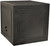 Qpower Single 15" Sealed Woofer Enclosure Withh Bed Liner Spray (R-QBOMB15SSINGLE)
