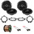 4x Kicker 43DSC6504 6.5" 240 Watt Max Power 2-Way 4-Ohm Car Audio Coaxial Speakers, 4x 5.25" or 6.5" Speaker Bracket Adaptors, 2x Speaker Wire Harness, Speaker Wire (Fits 1995-2009 GM Vehicles)