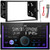 JVC KW-X850BTS Double DIN Mechless Bluetooth USB/AUX AM/FM Radio Digital Media Car Stereo Receiver, Double DIN Stereo Install Kit, Wiring Harness, Antenna Adapter (Bundle Fits 2000-2008 GM Vehicles)