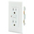 General Electric 32073 15-Amp Ground Fault Receptacle (White) (R-JAS32073)