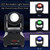 Pyle Moving Stage Light - for Professional DJ Show Performance or Dance Party with Rotating RGB Color LED Projector Bulb, Flashing Disco Strobe, Beat Sync Motion Effect and DMX Control - PDJLT40