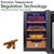 NutriChef Cigar Cooler Humidor - Thermoelectric Stainless Steel Wine & Cigar Cooler Refrigerator with Clear Glass Door - Wine Bar Fridge Combo - Humidity Control to Prevent Mold & Stale Stogies