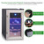 NutriChef Cigar Cooler Humidor - Thermoelectric Stainless Steel Wine & Cigar Cooler Refrigerator with Clear Glass Door - Wine Bar Fridge Combo - Humidity Control to Prevent Mold & Stale Stogies