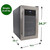 NutriChef Cigar Cooler Humidor - Thermoelectric Stainless Steel Wine & Cigar Cooler Refrigerator with Clear Glass Door - Wine Bar Fridge Combo - Humidity Control to Prevent Mold & Stale Stogies