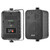 2x Enrock EKMR408B 4" 30 Watt Max Power 3-Way Indoor/Outdoor Black Speakers