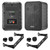 2x Enrock EKMR408B 4" 30 Watt Max Power 3-Way Indoor/Outdoor Black Speakers