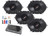 4x Infinity Primus 6x8" 2-Way Speakers, Infinity 4-Channel Amplifier + Kit