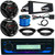 JVC KD-T92MBS Single DIN Marine MotorSports Bluetooth USB AUX Stereo SiriusXM CD Player Receiver, 2x JVC 6.5" 300W Speakers, Dash Radio Install Kit, Speaker Adapters, Speaker Wire, 40" Antenna