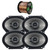 2 Pair Car Speaker Package Of 2x Kenwood KFC-D681C 720-Watt 6x8" Inch 3-Way Performance Series Coaxial Speakers + 2x KFC-C5795PS 5x7" Inch 360-Watt Speakers Bundle Combo With Enrock 16G 50 Feet Wire